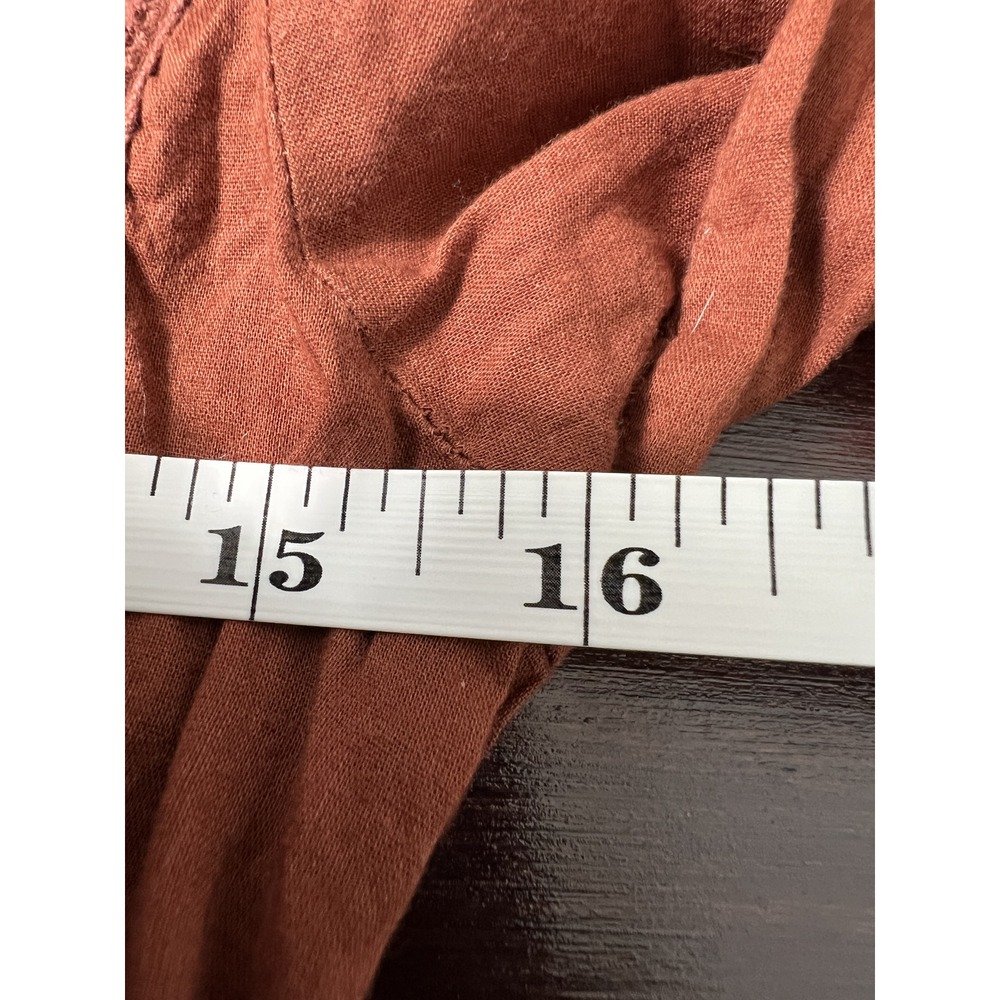 Free People Fall Embroidered Lace Victorian Bronze‎ Mini Dress 6 - Picture 11 of 14